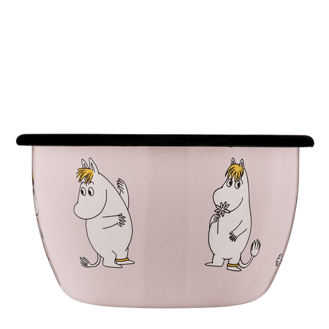 Mumitroldene emaljeskål 6 dl - Snorkfrøken, pink - Dsignhouse
