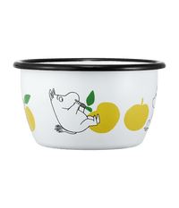 Mumitroldene emaljeskål Joyful Apples 3dl - Dsignhouse