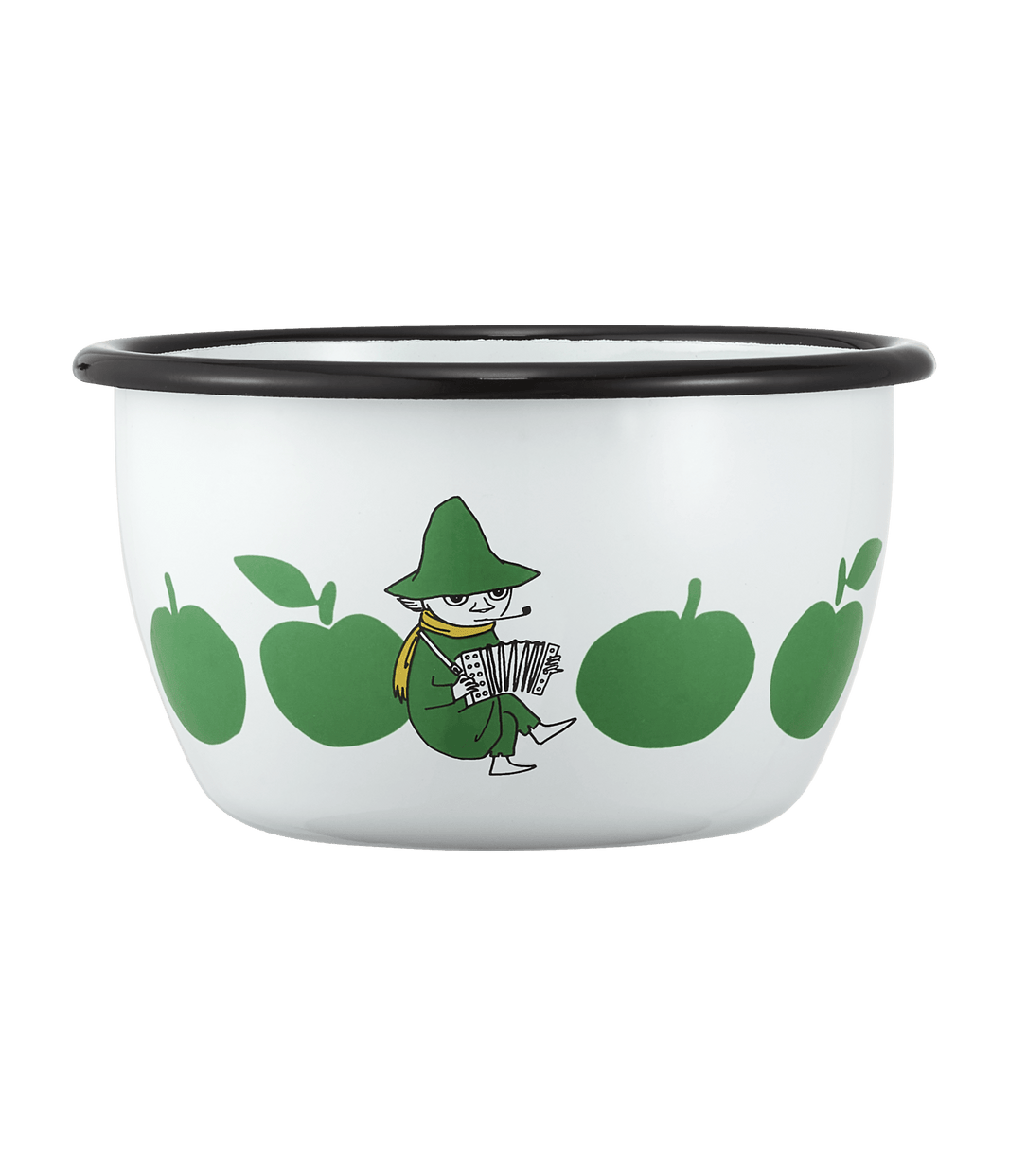 Mumitroldene emaljeskål Joyful Apples 6dl - Dsignhouse