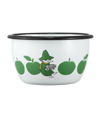 Mumitroldene emaljeskål Joyful Apples 6dl - Dsignhouse