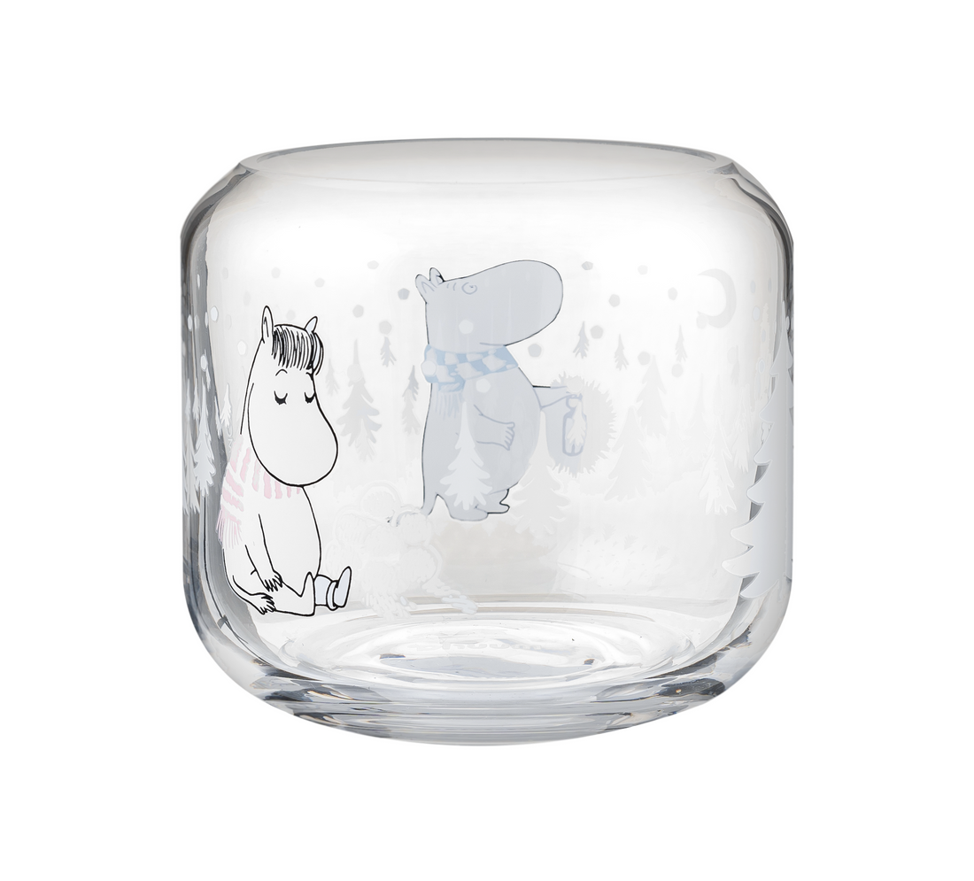 Mumitroldene fyrfadsstage Snefald 8cm - Dsignhouse