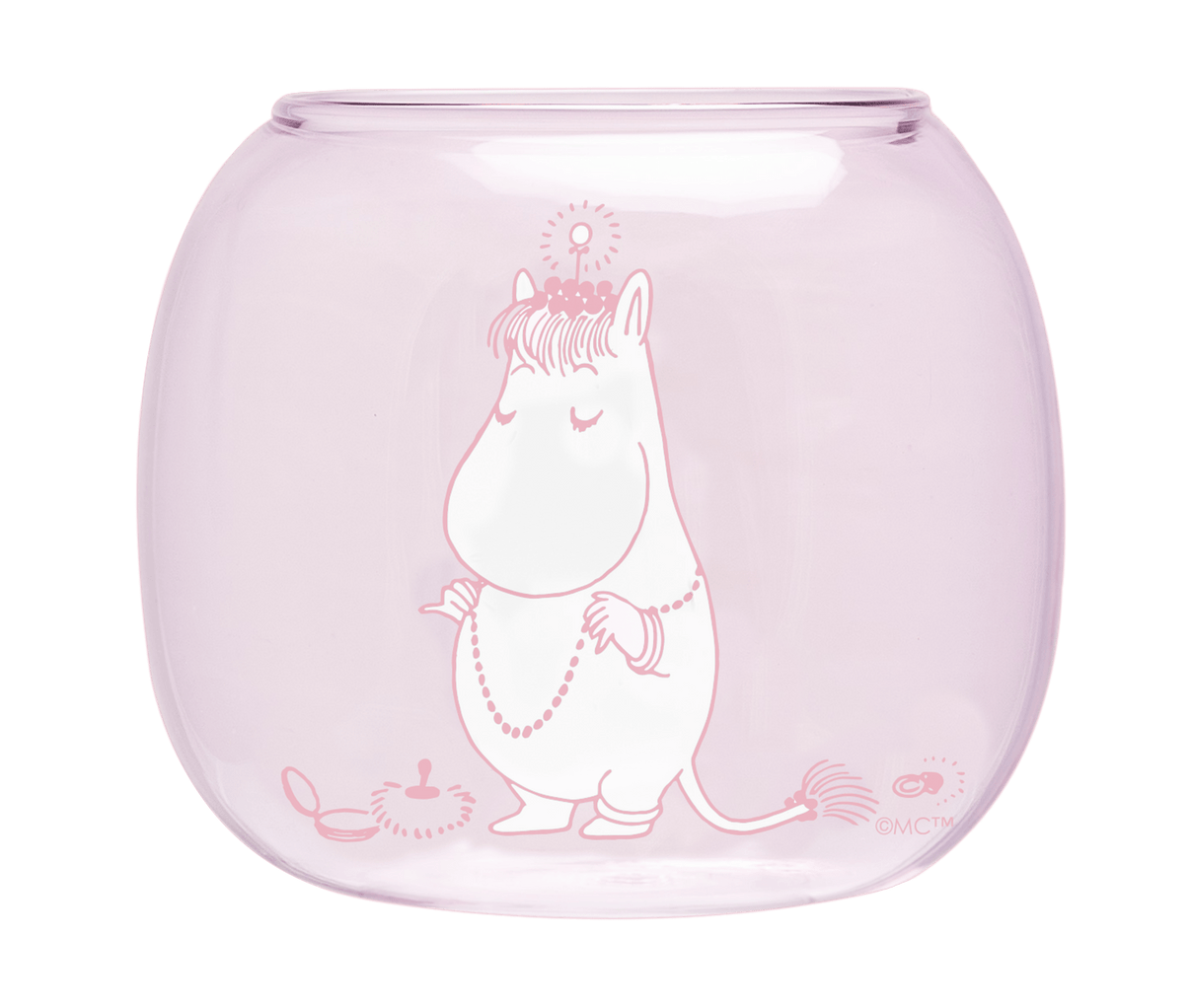 Mumitroldene fyrfadsstage Snorkfrøken, pink - Dsignhouse