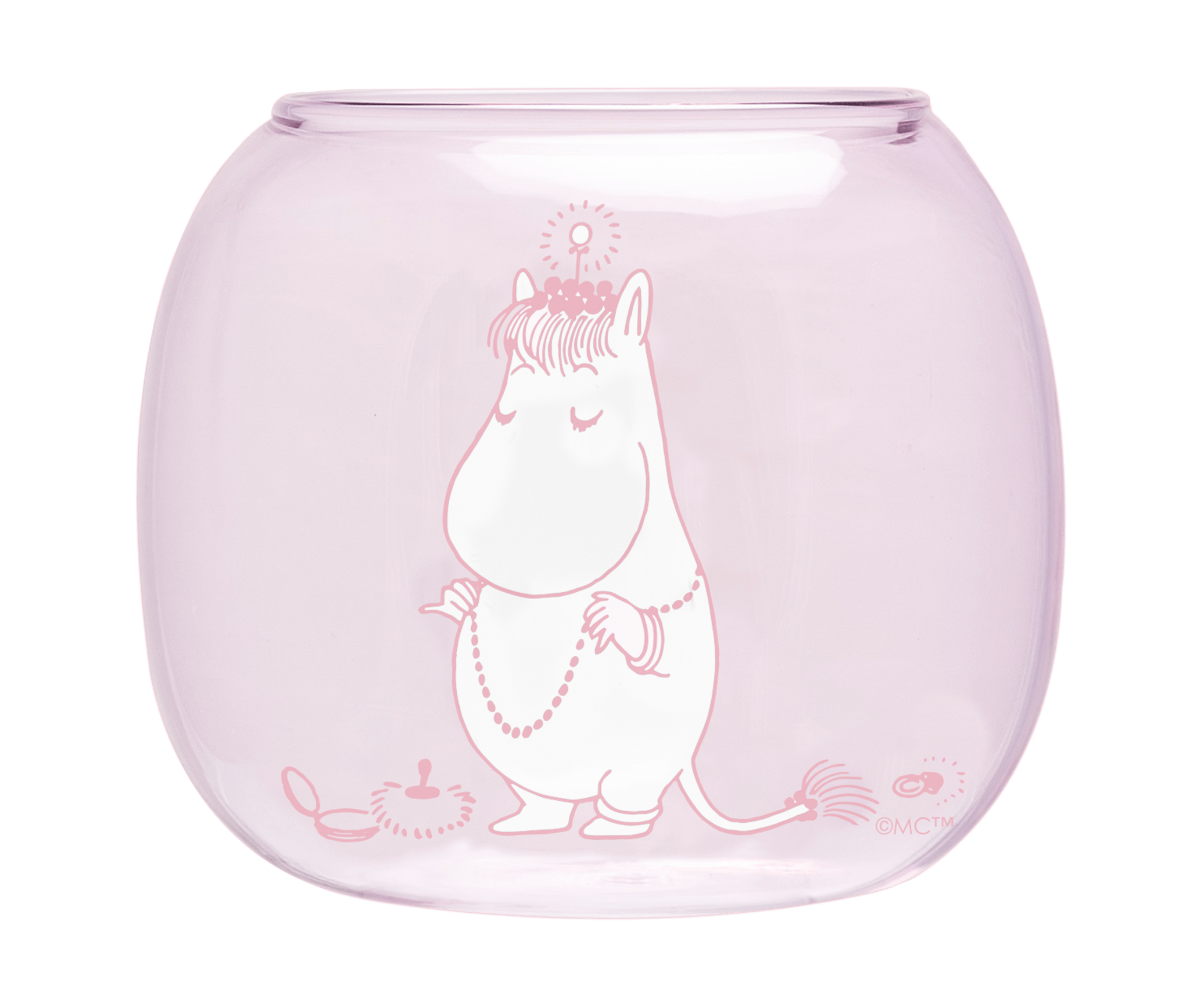 Mumitroldene fyrfadsstage Snorkfrøken, pink - Dsignhouse