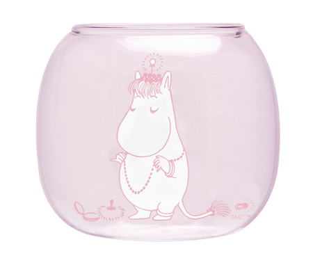 Mumitroldene fyrfadsstage Snorkfrøken, pink - Dsignhouse