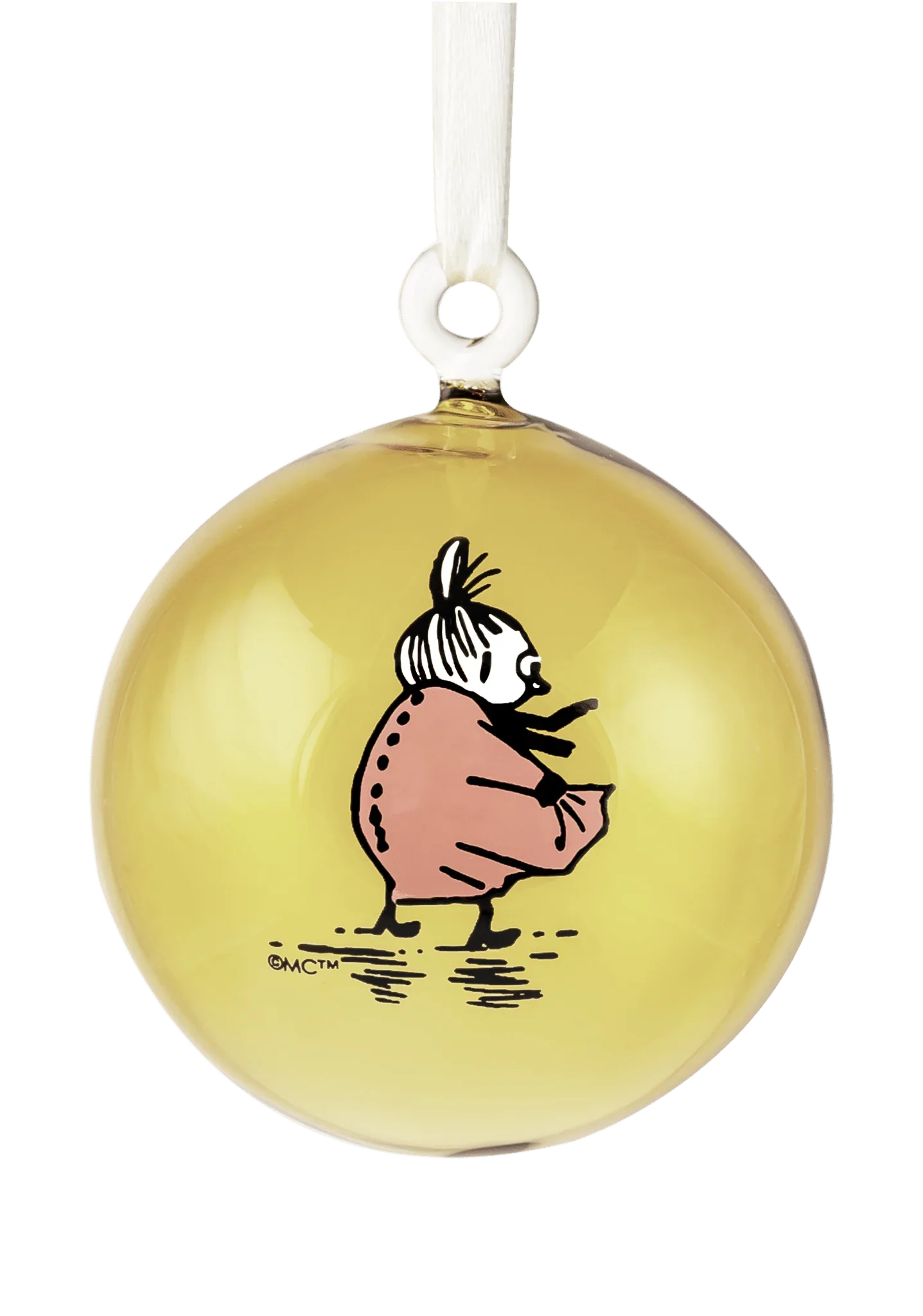 Moomin glas dekorationskugle - gavesæt med 4 stk.