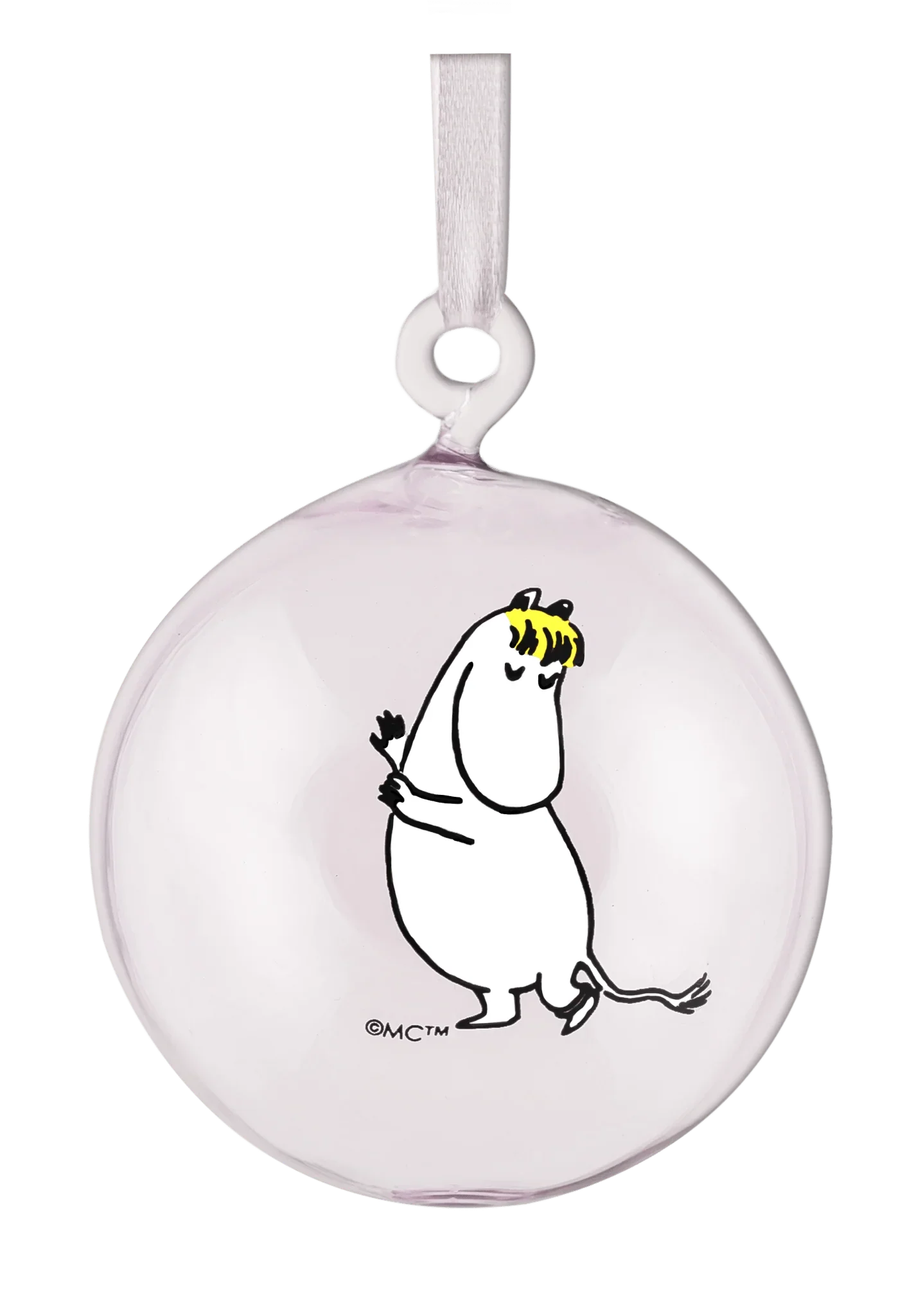Moomin glas dekorationskugle - gavesæt med 4 stk.