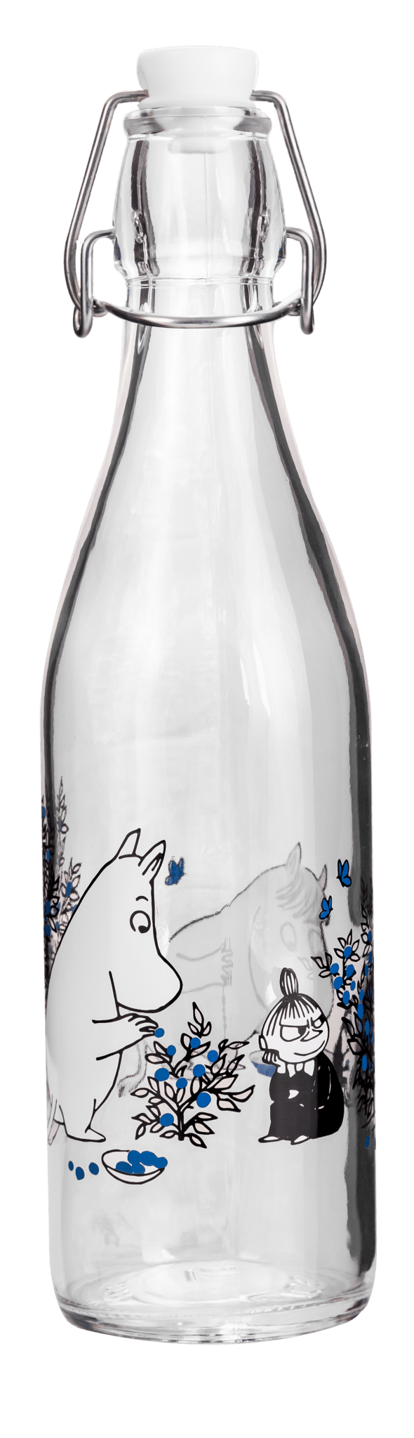 Mumitroldene glasflaske 0,5L Blueberries - Dsignhouse