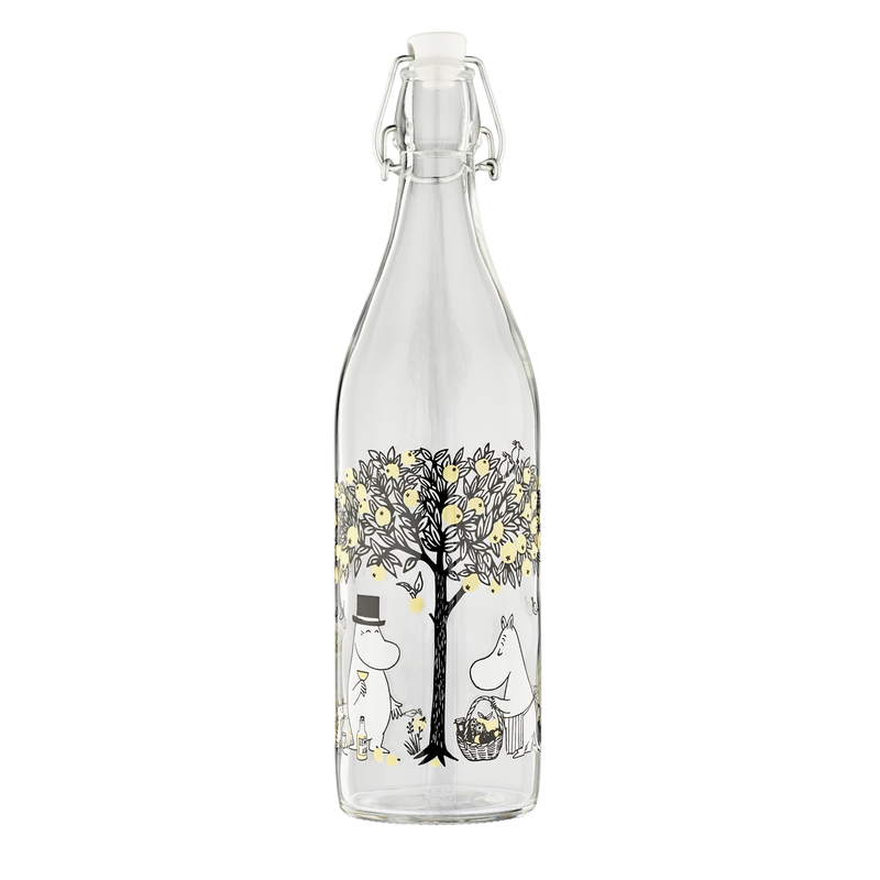 Mumitroldene glasflaske 1L Apples - Dsignhouse