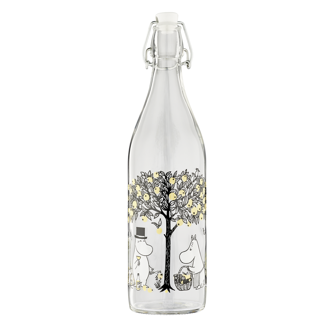 Mumitroldene glasflaske 1L Apples - Dsignhouse