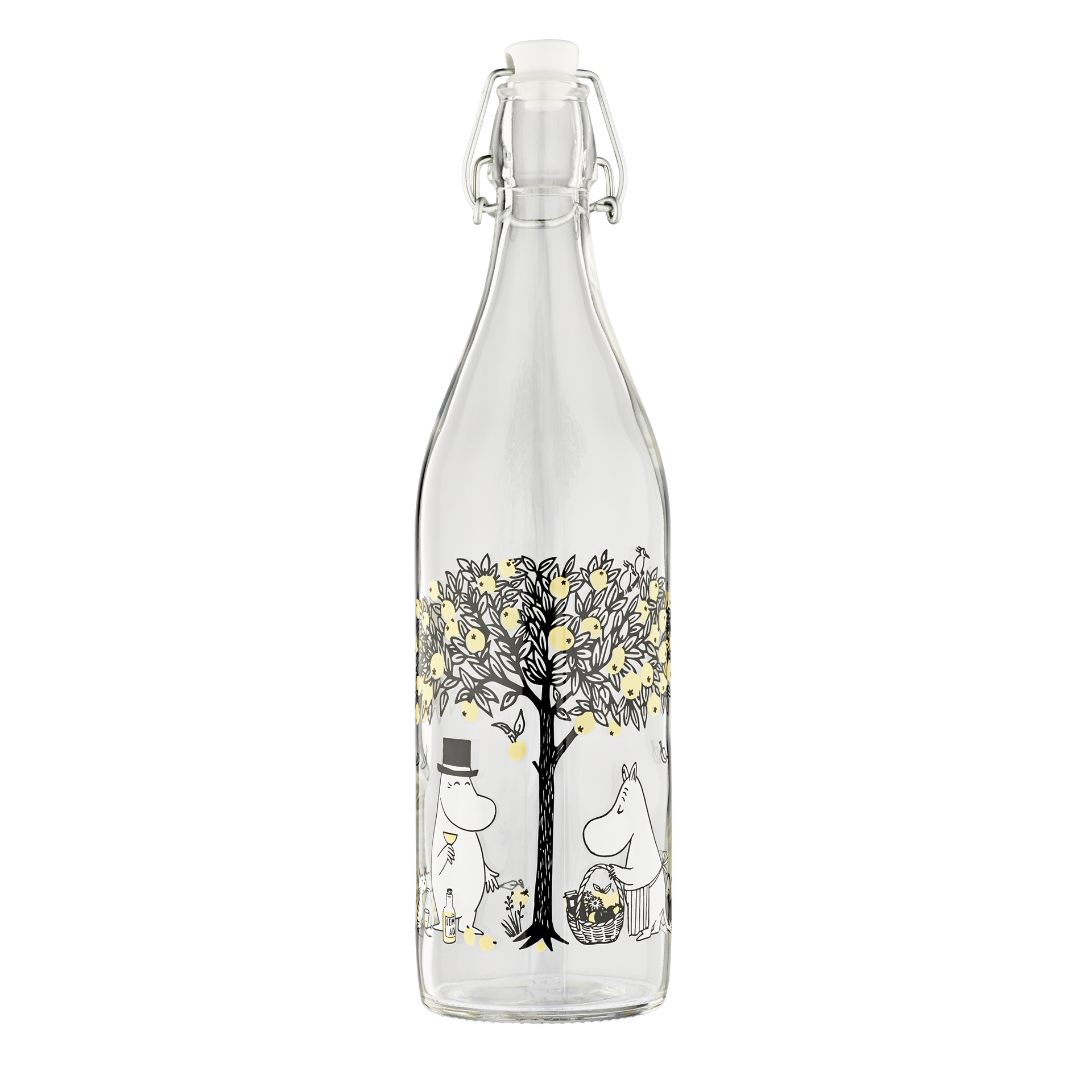 Mumitroldene glasflaske 1L Apples - Dsignhouse