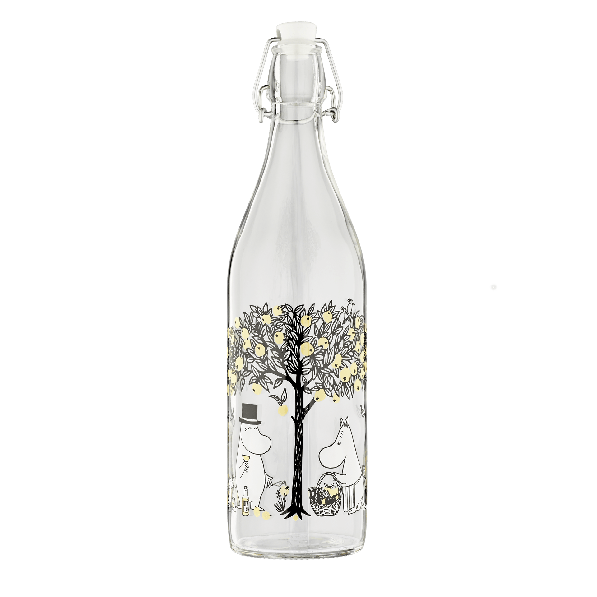 Mumitroldene glasflaske 1L Apples - Dsignhouse