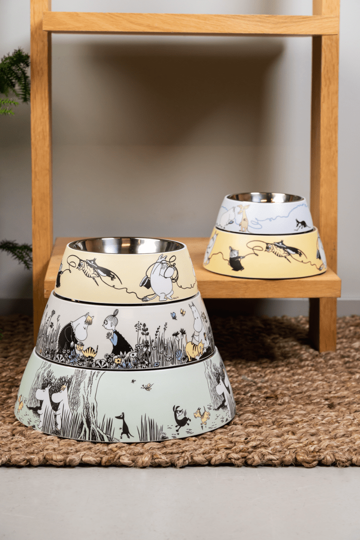 Mumitroldene hundeskål L - grå - Dsignhouse