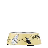 Mumitroldene hundeskål M - gul - Dsignhouse