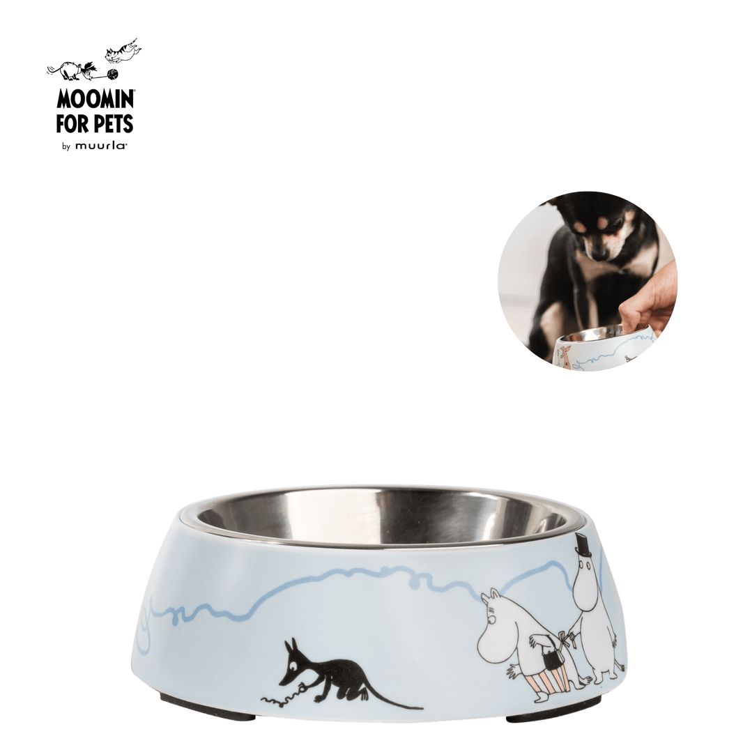 Mumitroldene hundeskål S - blå - Dsignhouse