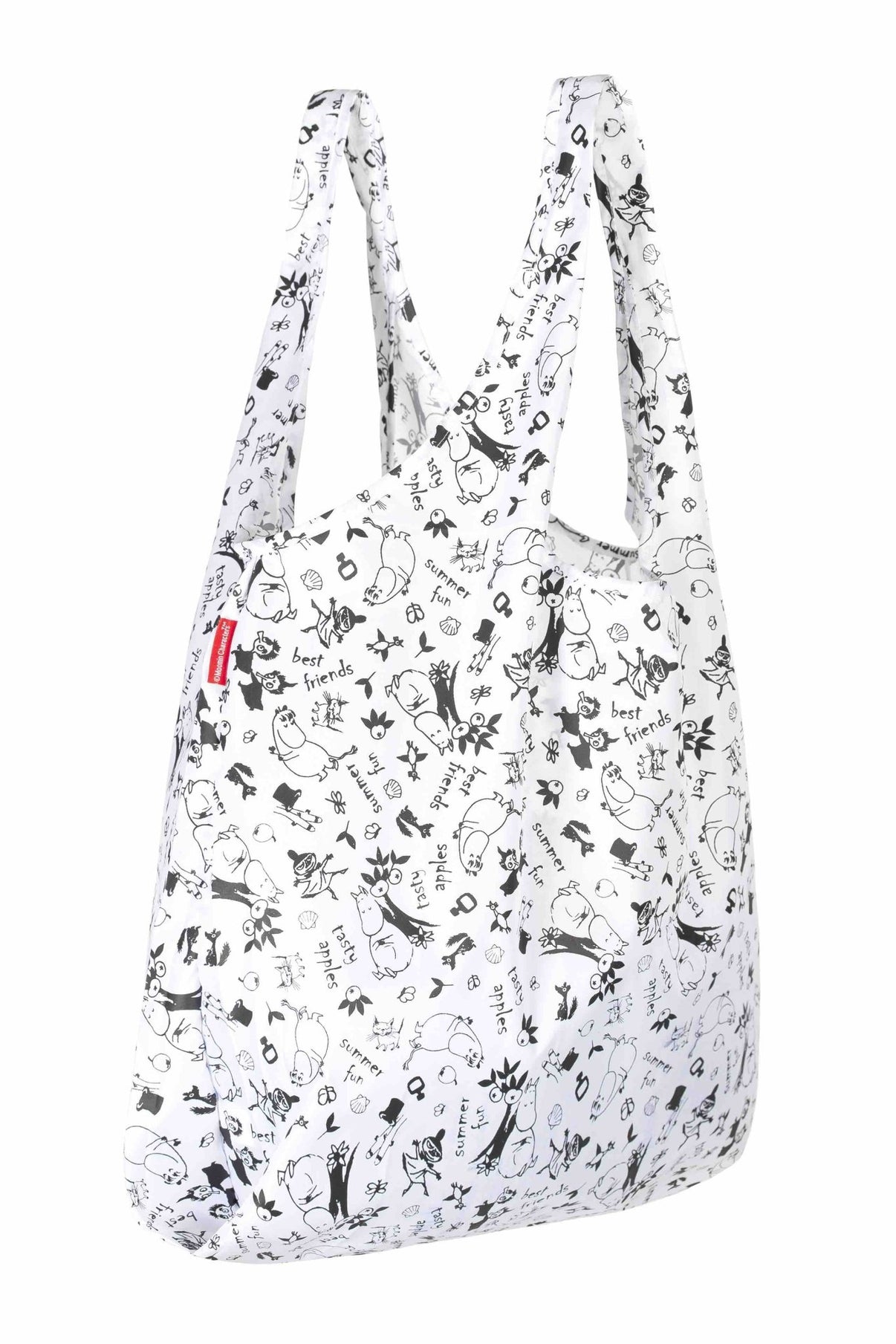 Mumitroldene indkøbsnet "Moomin in the garden" hvid - Dsignhouse