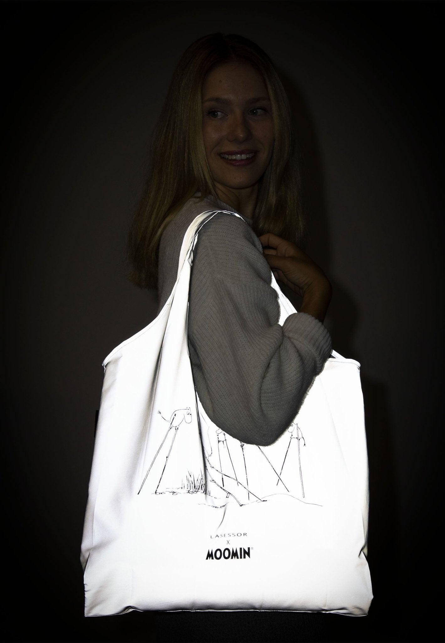 Mumitroldene indkøbsnet reflekterende - Dsignhouse