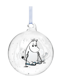 Mumitroldene julekugle 9 cm - Ski Trip - Dsignhouse