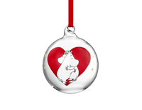 Mumitroldene julekugle Hjerte 7cm - Dsignhouse