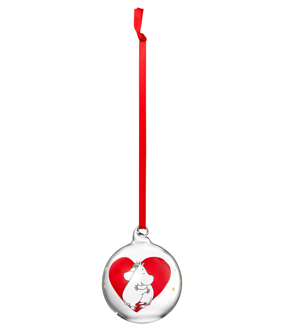 Moomin julekugle Hjerte 7cm.