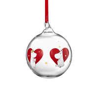 Mumitroldene julekugle Hjerte 9cm - Dsignhouse