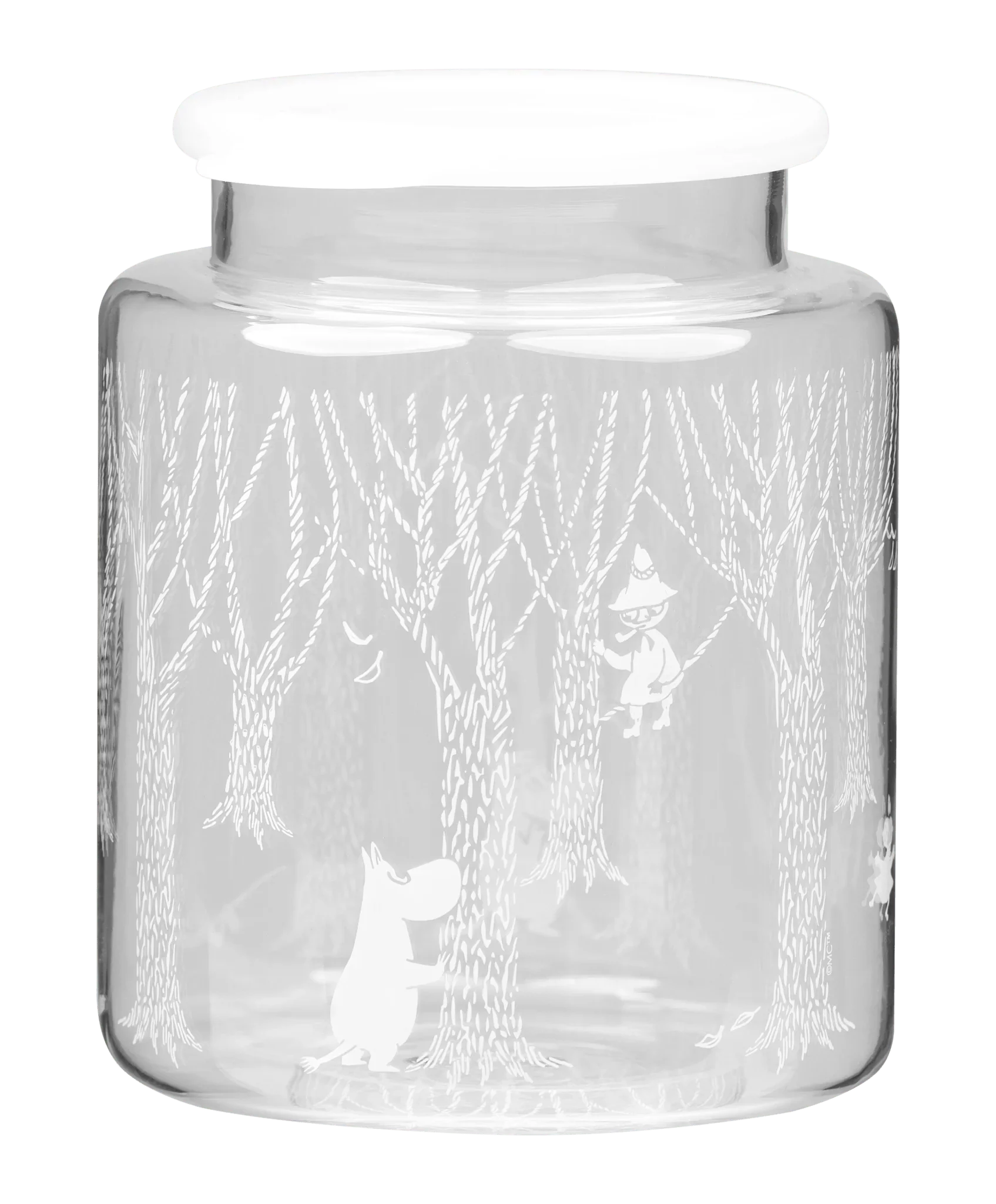 Moomin krukke med silikonelåg 2L In the Woods.