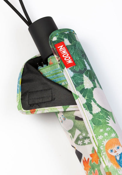 Mumitroldene paraply 100cm "Farlig Rejse" Grøn - Dsignhouse