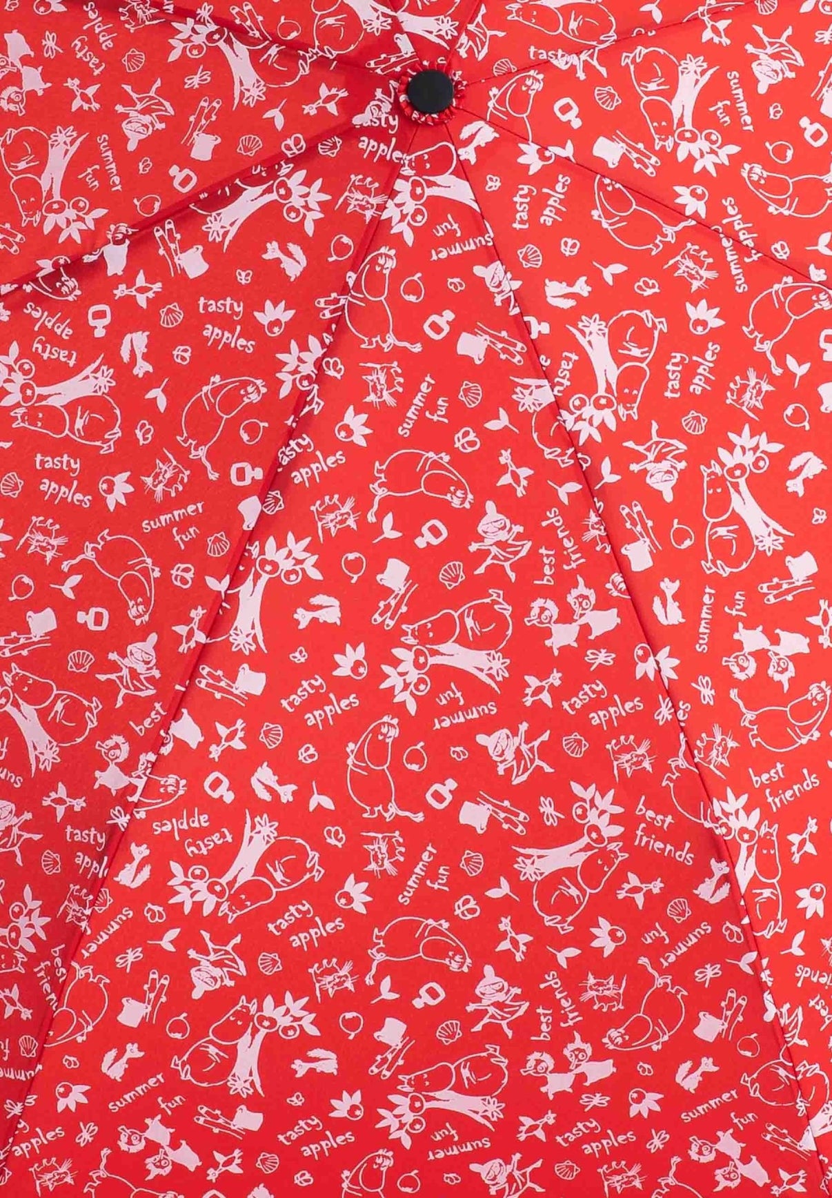 Mumitroldene paraply 100cm "Garden" Rød - Dsignhouse