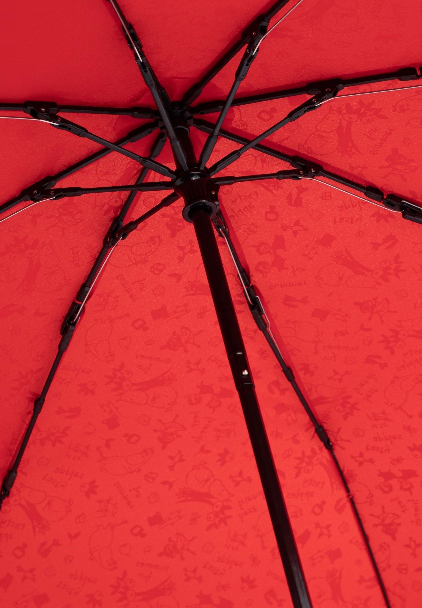 Mumitroldene paraply 100cm "Garden" Rød - Dsignhouse