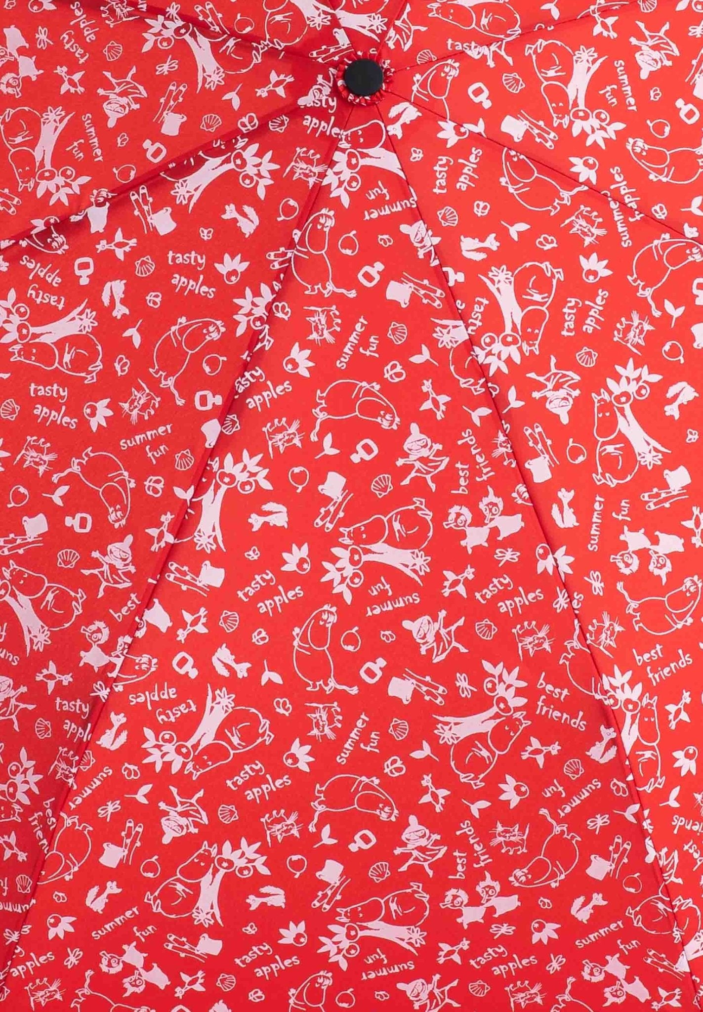 Mumitroldene paraply 100cm "Garden" Rød - Dsignhouse