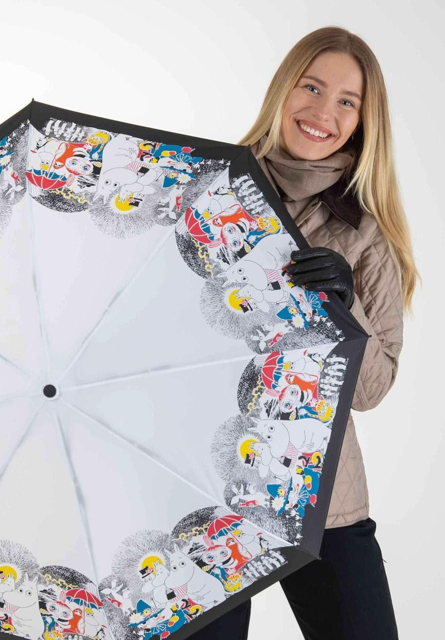 Mumitroldene paraply 100cm "Moomin Comic" Multicolor - Dsignhouse