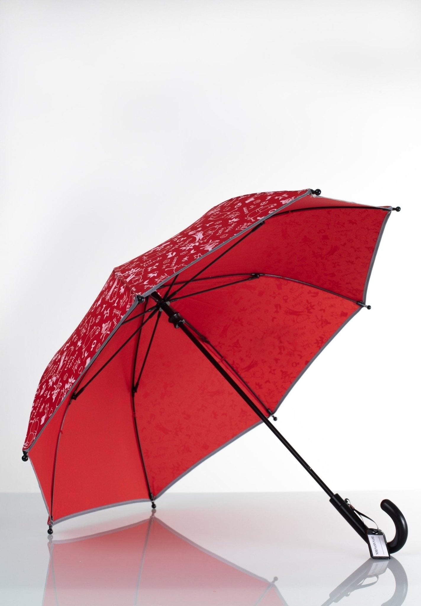 Mumitroldene paraply 74cm til børn Rød - Dsignhouse