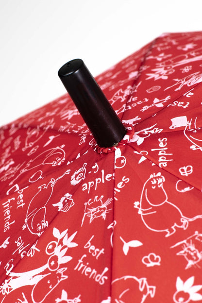 Mumitroldene paraply 74cm til børn Rød - Dsignhouse