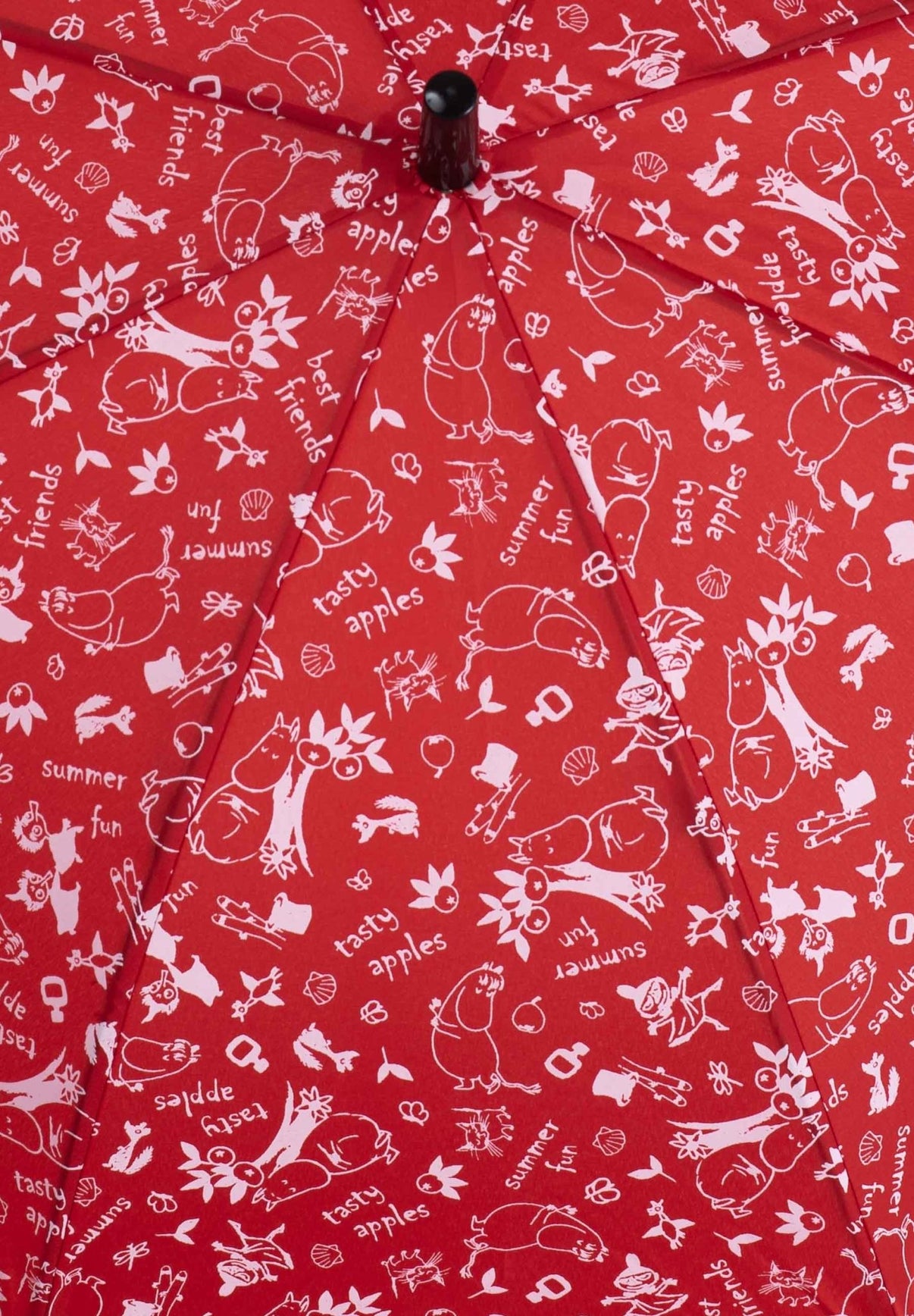 Mumitroldene paraply 74cm til børn Rød - Dsignhouse