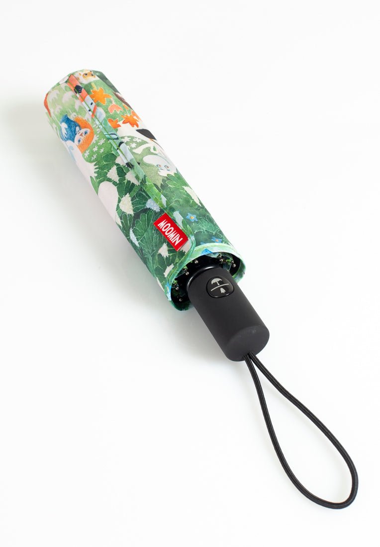 Mumitroldene paraply Farlig rejse design grøn flerfarvet - Dsignhouse