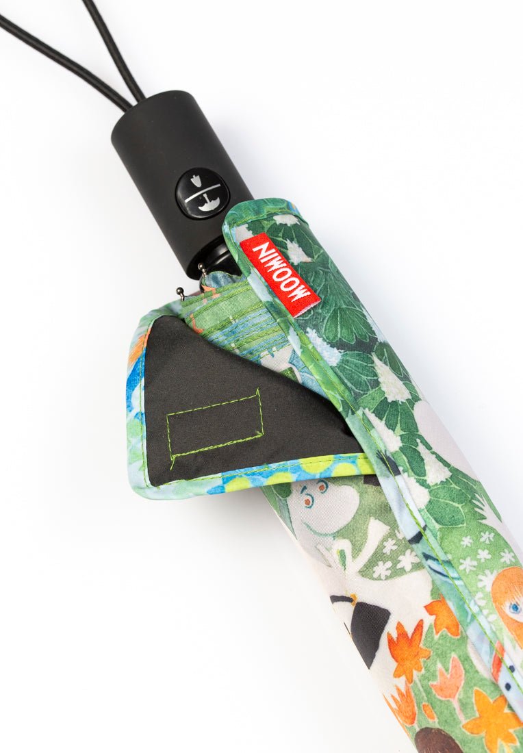 Mumitroldene paraply Farlig rejse design grøn flerfarvet - Dsignhouse