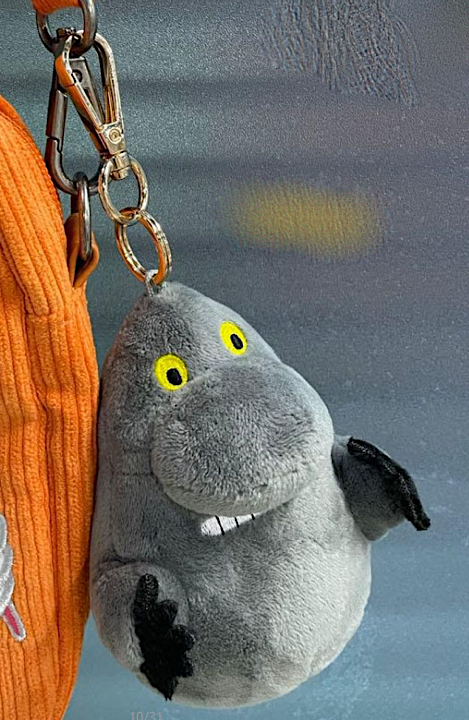 Mumitroldene pendant/key ring  Groke, grå - Dsignhouse