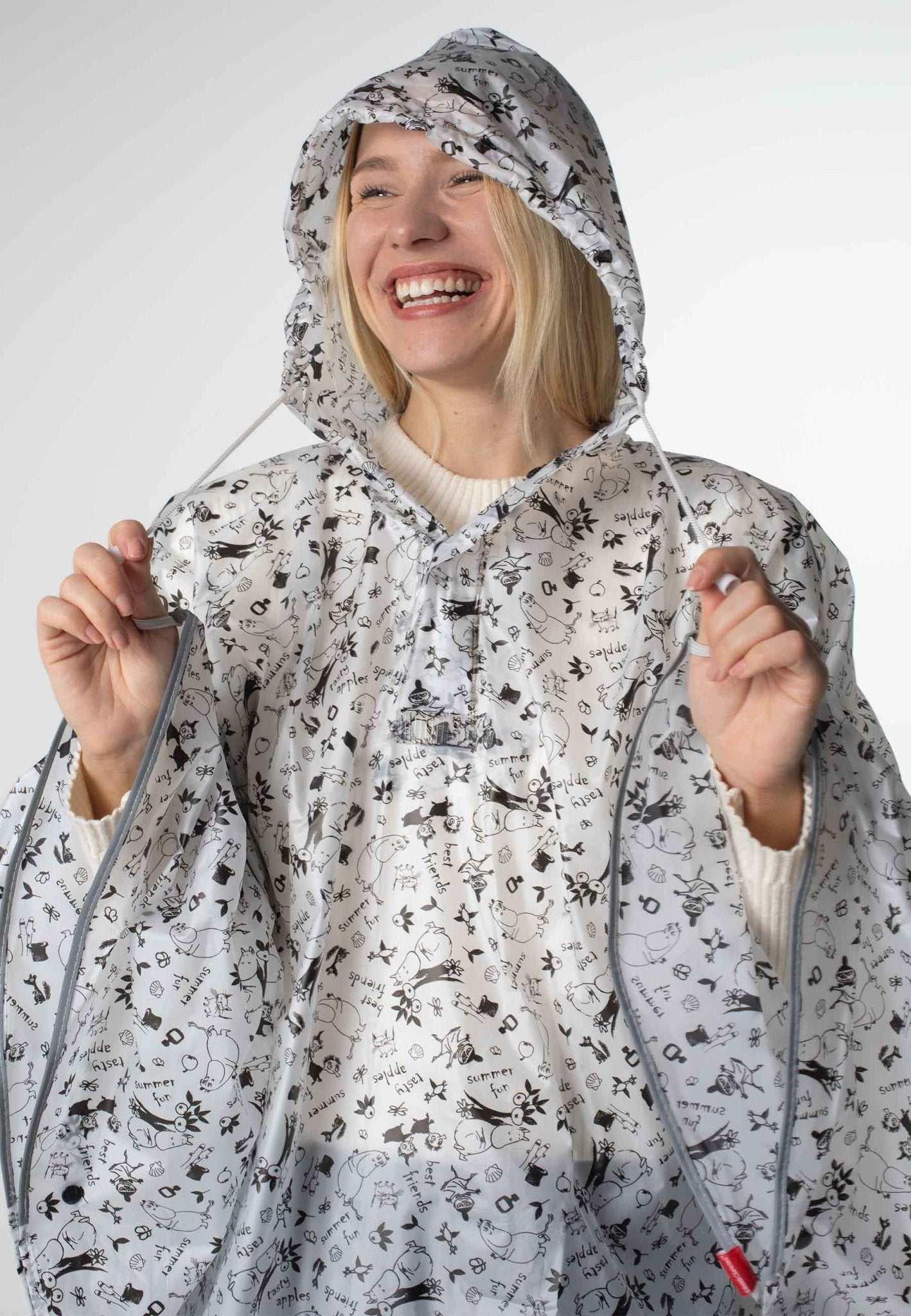 Mumitroldene regnslag "Garden" L Hvid - Dsignhouse