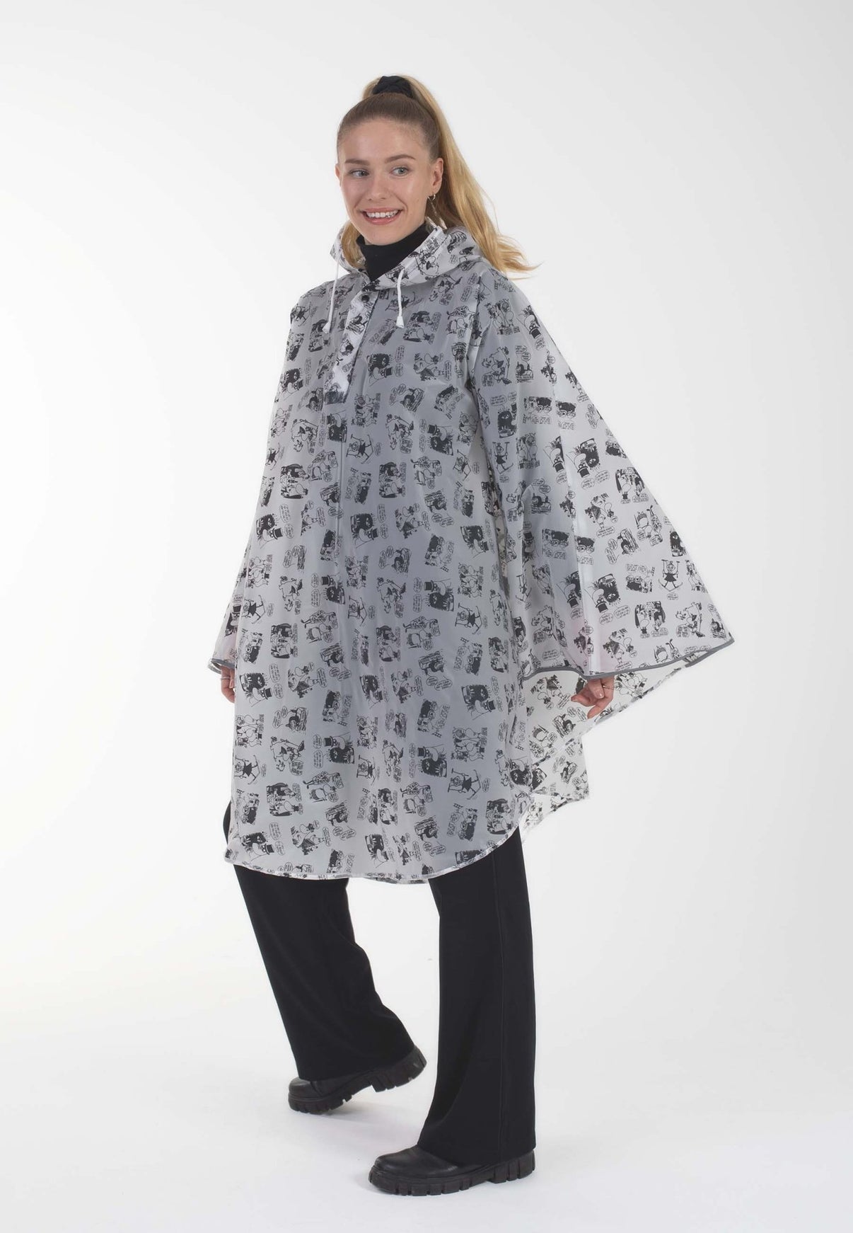 Mumitroldene regnslag Hvid, M - Dsignhouse