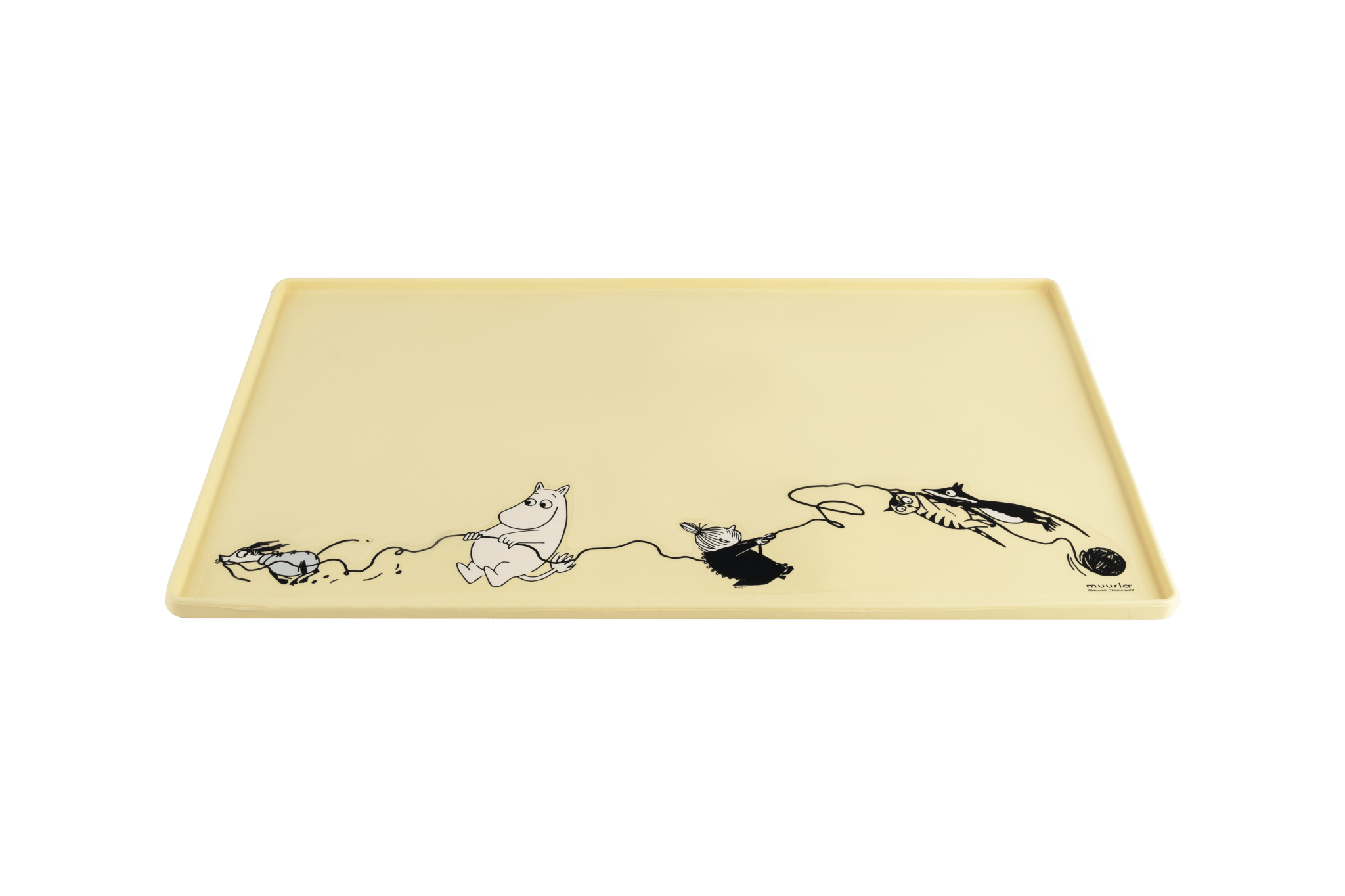 Mumitroldene silikoneunderlag 48 x 30 cm - gul - Dsignhouse