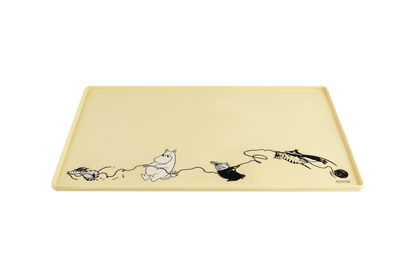 Mumitroldene silikoneunderlag 48 x 30 cm - gul - Dsignhouse
