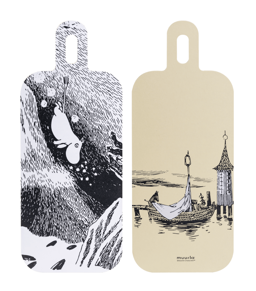 Mumitroldene skære- & serveringsbræt 13 x 33 cm - Eventyr på vandet - Dsignhouse