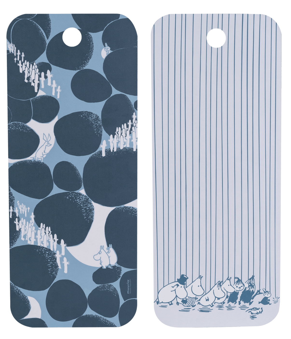 Mumitroldene skære- & serveringsbræt 18 x 44 cm - Hattifatternes Ø - Dsignhouse