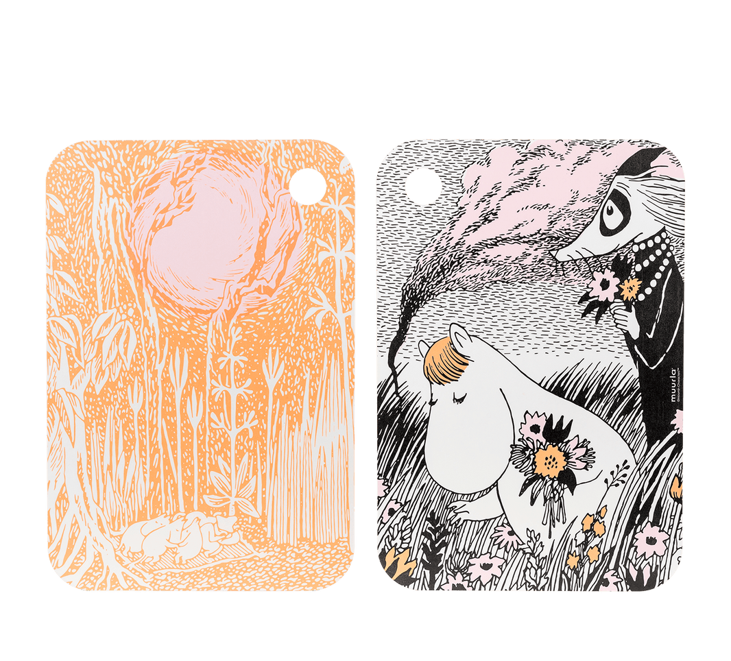 Mumitroldene skære- & serveringsbræt 21 x 31 cm - Summer Night - Dsignhouse