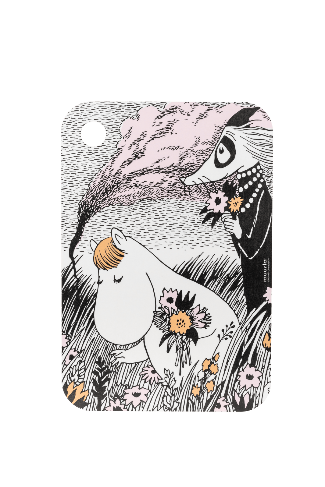 Mumitroldene skære- & serveringsbræt 21 x 31 cm - Summer Night - Dsignhouse