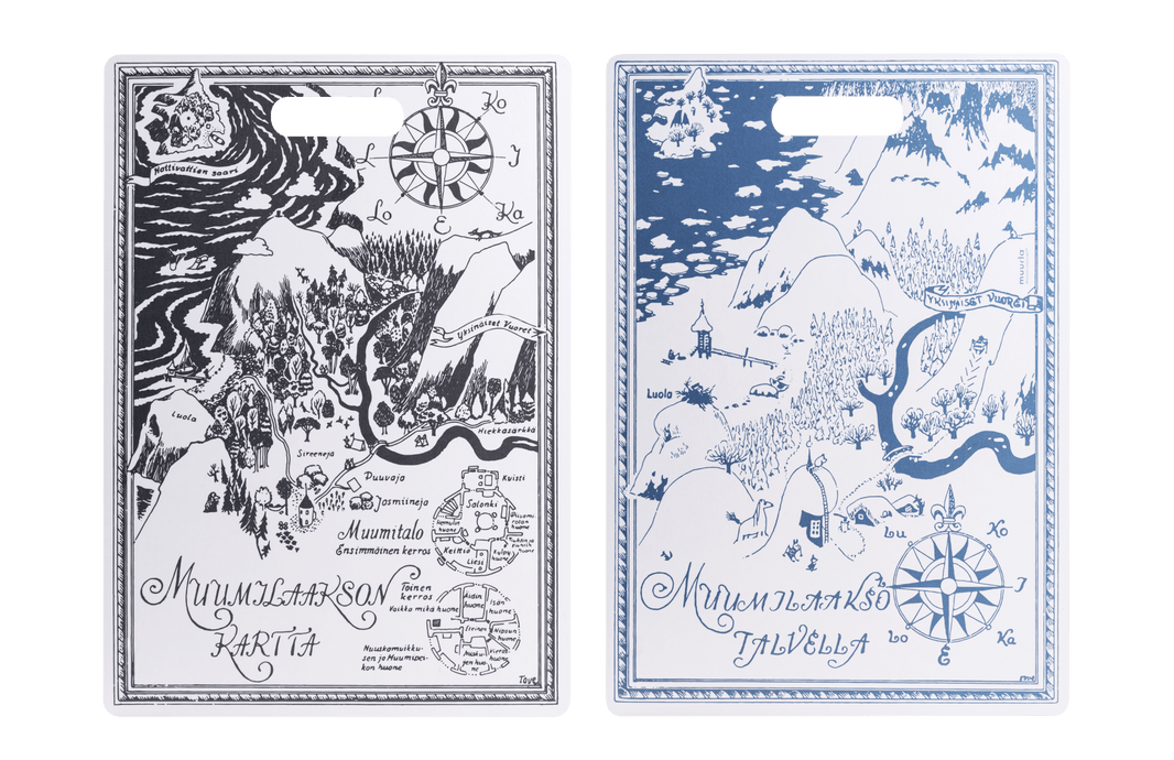 Mumitroldene skære- & serveringsbræt 30 x 43 cm - Kortet - Dsignhouse