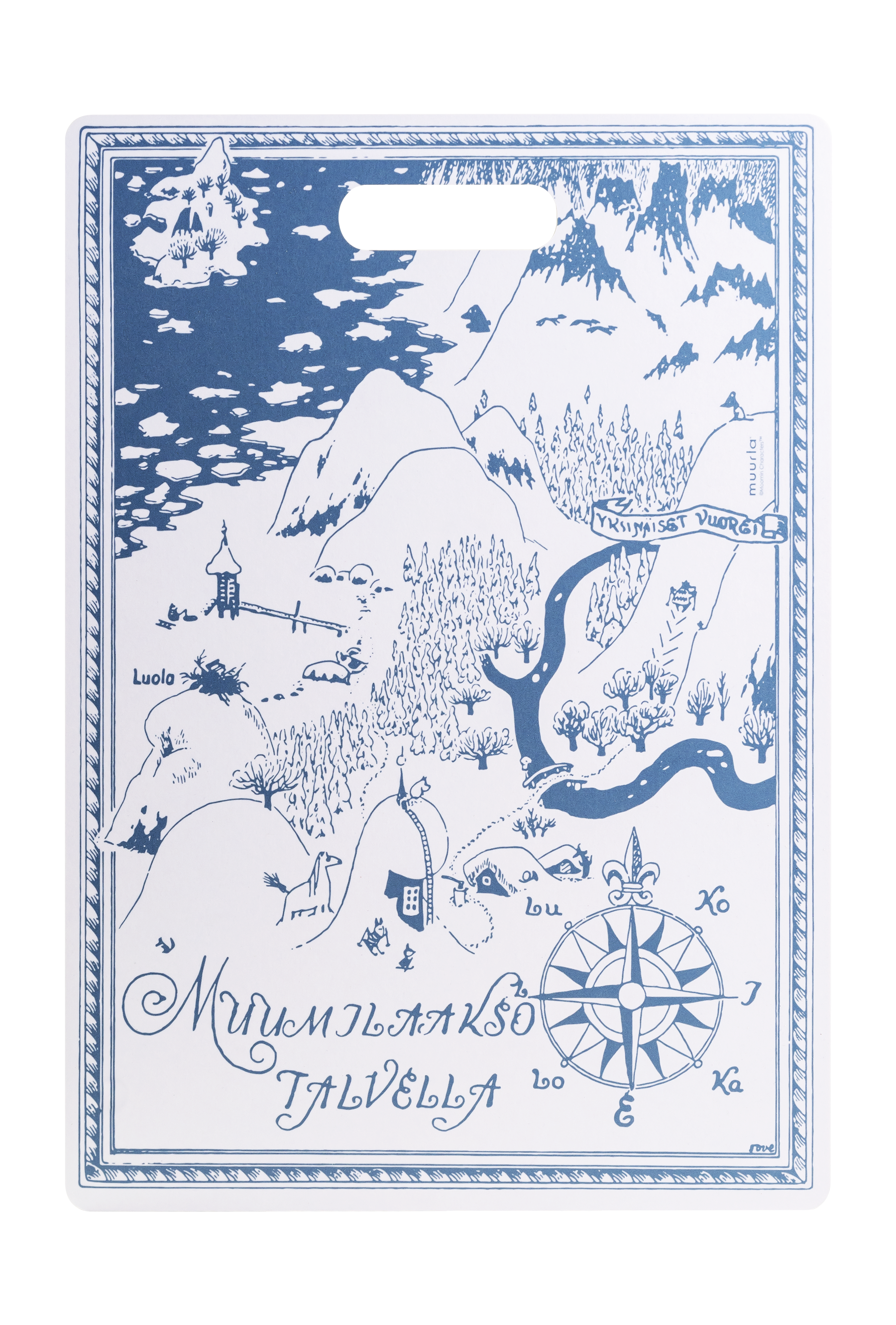 Mumitroldene skære- & serveringsbræt 30 x 43 cm - Kortet - Dsignhouse