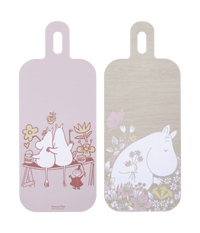 Mumitroldene skærebræt 13 x 33 cm - Flower Field - Dsignhouse