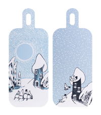 Mumitroldene skærebræt 13 x 33 cm - Snowy Valley - Dsignhouse