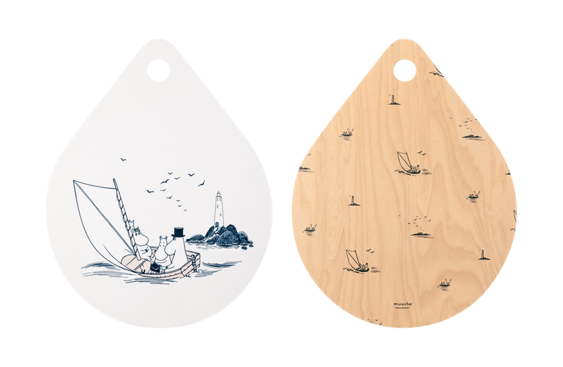 Mumitroldene skærebræt 21 x 27 cm - Sailors - Dsignhouse