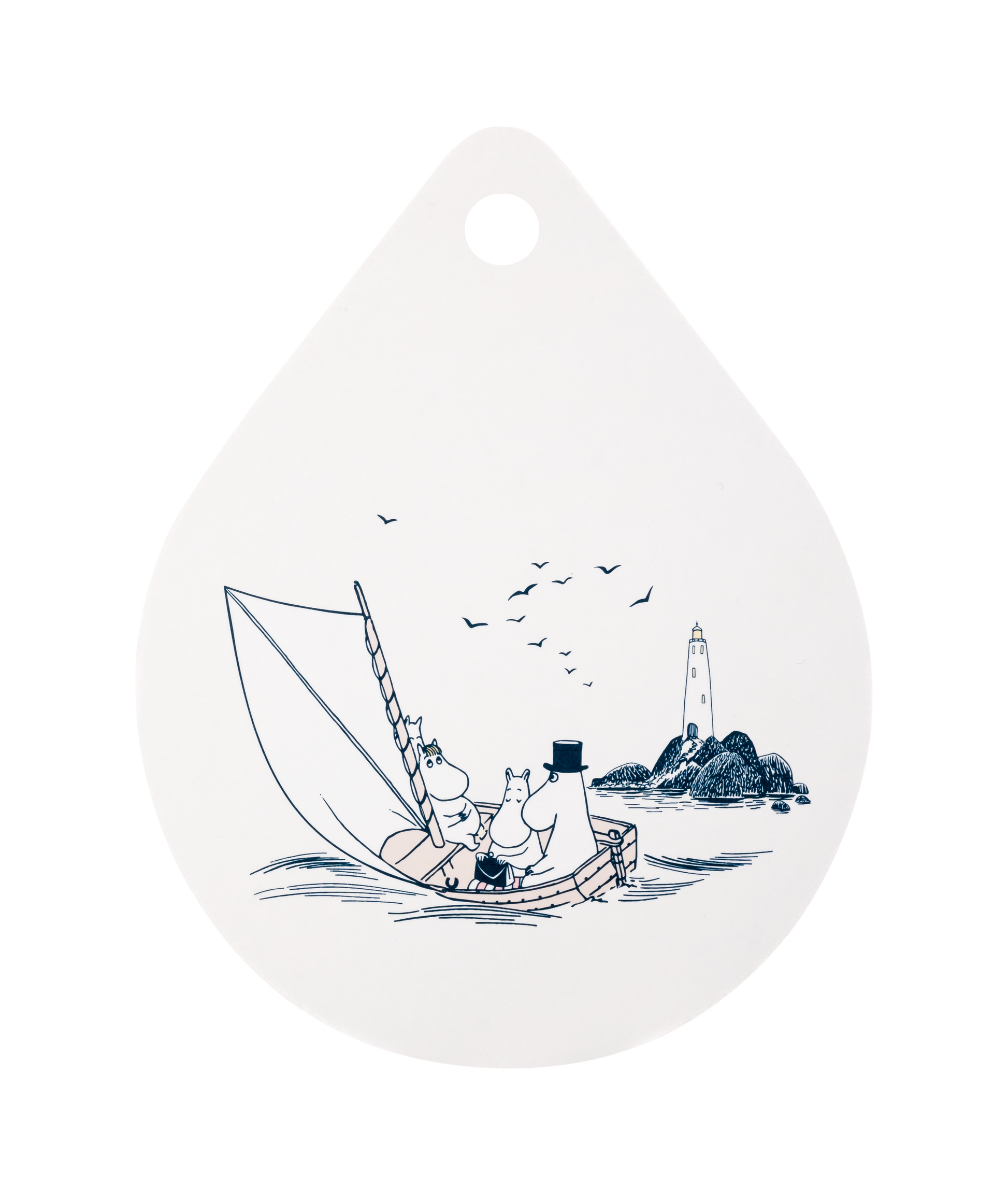 Mumitroldene skærebræt 21 x 27 cm - Sailors - Dsignhouse